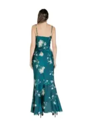 "Rinascimento Kleider im Sale | Rinascimento Damenkleid - Grünes Blumenmuster, Herbst/Winter, Träger, Rundhalsausschnitt, Reißverschluss - Artikelcode: CFC01 online kaufen"|Planet-Deluxe
