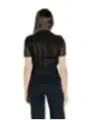 "Morgan De Toi Blusen im Sale | Morgan De Toi Damen Herbst/Winter Bluse mit V-Ausschnitt in Schwarz – Klassischer Stil, Kurzarm, 100% Polyester online kaufen"|Planet-Deluxe