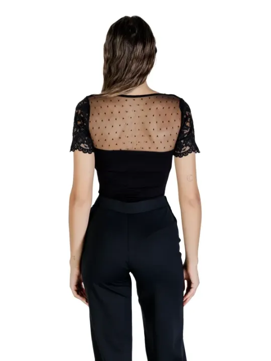 "Morgan De Toi Blusen im Sale | Morgan De Toi Herbstbluse Schwarz V-Ausschnitt online kaufen"|Planet-Deluxe