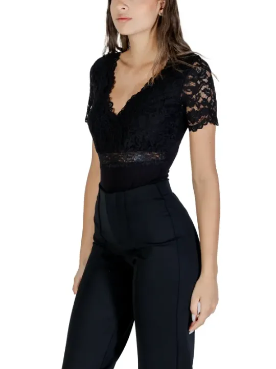 "Morgan De Toi Blusen im Sale | Morgan De Toi Herbstbluse Schwarz V-Ausschnitt online kaufen"|Planet-Deluxe