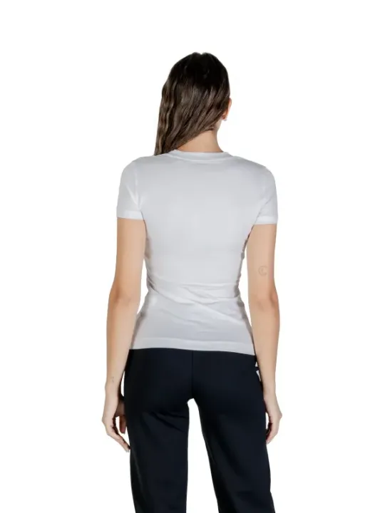 "Guess T-Shirts im Sale | Guess Damen T-Shirt Weiß Druck Kurzarm Herbst/Winter online kaufen"|Planet-Deluxe