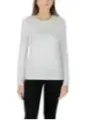 "Armani Exchange T-Shirts im Sale | Armani Exchange Damen Langarm T-Shirt Weiß Strassdruck online kaufen"|Planet-Deluxe