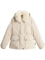 "Woolrich Jacken im Sale | Woolrich Damen Herbst Winter Kapuzenjacke Beige online kaufen"|Planet-Deluxe
