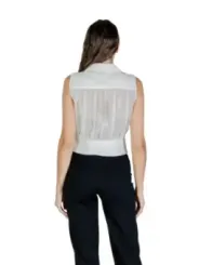 "Morgan De Toi Tops im Sale | Morgan De Toi Damen Top Weiß Herbst/Winter V-Ausschnitt online kaufen"|Planet-Deluxe