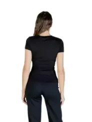 "Guess T-Shirts im Sale | Guess Damen TShirt Schwarz HerbstWinter Druck Rundhals online kaufen"|Planet-Deluxe