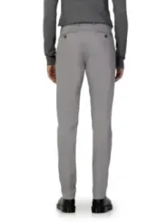 Graue Herrenhose mit Stretch und Manschetten