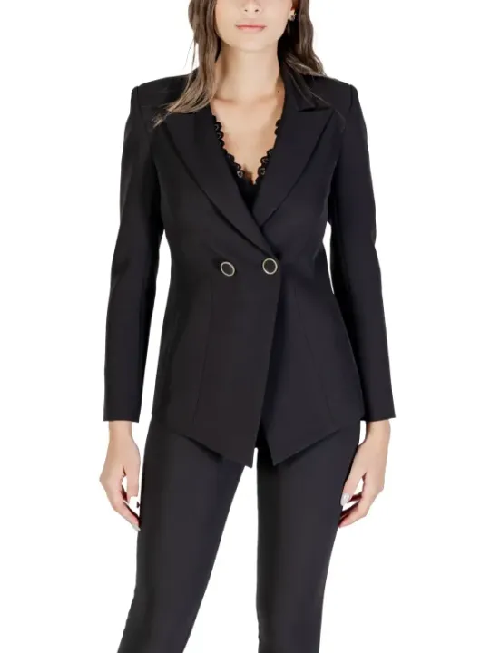 "Rinascimento Blazer im Sale | Rinascimento Damen Kostümjacke - Elegante Herbst/Winter Blazer in Schwarz mit V-Ausschnitt und Knopfverschluss, Langarm - Artik online kaufen"|Planet-Deluxe
