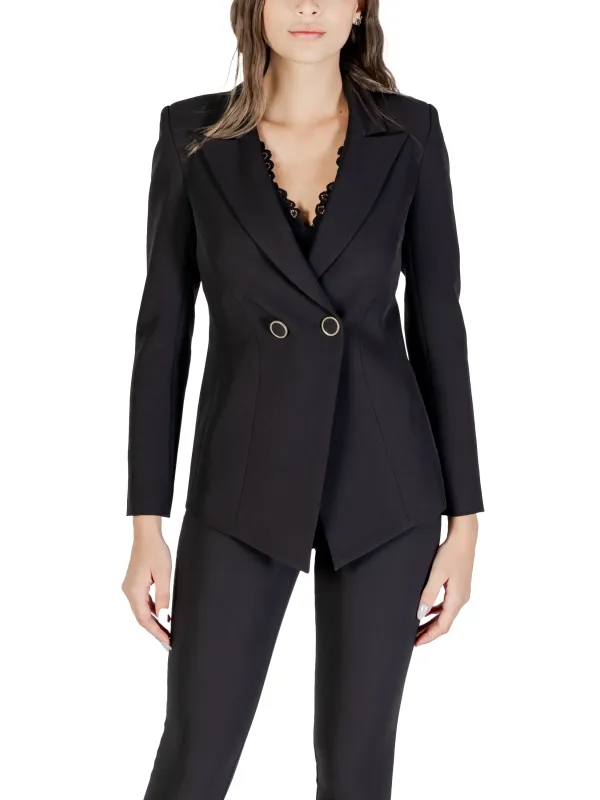 "Rinascimento Blazer im Sale | Rinascimento Damen Kostümjacke - Elegante Herbst/Winter Blazer in Schwarz mit V-Ausschnitt und Knopfverschluss, Langarm - Artik online kaufen"|Planet-Deluxe