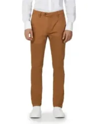Borghese braune Slim Fit Hose