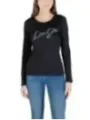 "Liu Jo T-Shirts im Sale | Liu Jo Damen Langarmshirt Schwarz Baumwolle Herbst online kaufen"|Planet-Deluxe