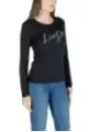 "Liu Jo T-Shirts im Sale | Liu Jo Damen Langarmshirt Schwarz Baumwolle Herbst online kaufen"|Planet-Deluxe