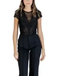 "Morgan De Toi Blusen im Sale | Morgan De Toi Herbst Bluse Schwarz Kurzarm online kaufen"|Planet-Deluxe
