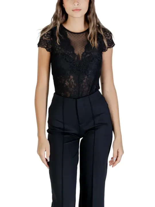 "Morgan De Toi Blusen im Sale | Morgan De Toi Herbst Bluse Schwarz Kurzarm online kaufen"|Planet-Deluxe