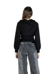 "Armani Exchange Sweatshirts im Sale | Armani Exchange Damen Fleece Hoodie Schwarz online kaufen"|Planet-Deluxe
