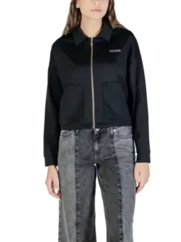 "Guess Active Damen Fleecejacke Schwarz - Warm & Stilvoll"