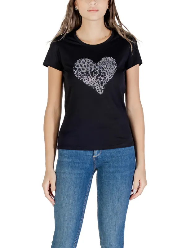 "Liu Jo T-Shirts im Sale | Liu Jo Damen T-Shirt Schwarz Druck Herbst Winter 488275 online kaufen"|Planet-Deluxe "Liu Jo T-Shirts im Sale | Liu Jo Damen T-Shirt Schwarz Druck Herbst Winter 488275 online kaufen"|Planet-Deluxe