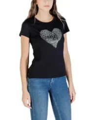 "Liu Jo T-Shirts im Sale | Liu Jo Damen T-Shirt Schwarz Druck Herbst Winter 488275 online kaufen"|Planet-Deluxe