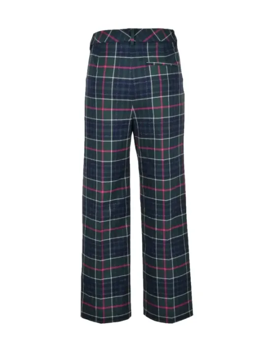 Blaue, rosa und weiße Karohose