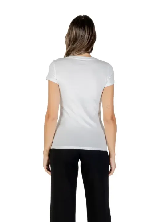 "Armani Exchange T-Shirts im Sale | Armani Exchange Damen Strass T-Shirt Weiß Herbst/Winter online kaufen"|Planet-Deluxe