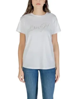 "Elegantes Weißes Liu Jo Damen T-Shirt für Herbst/Winter"