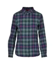 Graues, rosa kariertes Hemd Max&co