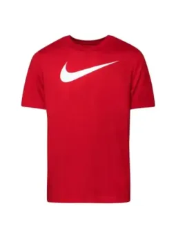 Nike Herren T-Shirt: Rot, Print, Kurzarm, Rundhals, Sommer