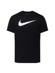 "Nike T-Shirts im Sale | Nike Herren T-Shirt Schwarz mit Print - Kurzarm Rundhals für Frühling/Sommer online kaufen"|Planet-Deluxe