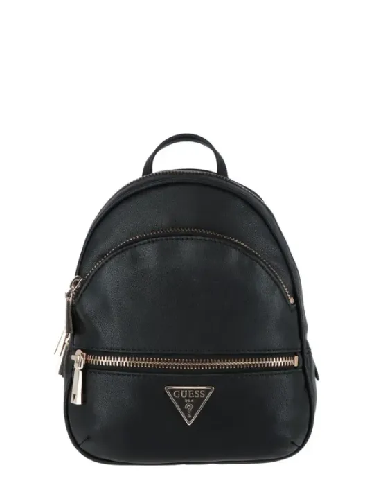 Schwarzer Leder Guess Rucksack 338401