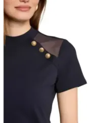 "Morgan De Toi T-Shirts im Sale | Morgan De Toi Damen TShirt Blau Kurzarm Rundhals online kaufen"|Planet-Deluxe