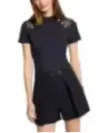 "Morgan De Toi T-Shirts im Sale | Morgan De Toi Damen TShirt Blau Kurzarm Rundhals online kaufen"|Planet-Deluxe