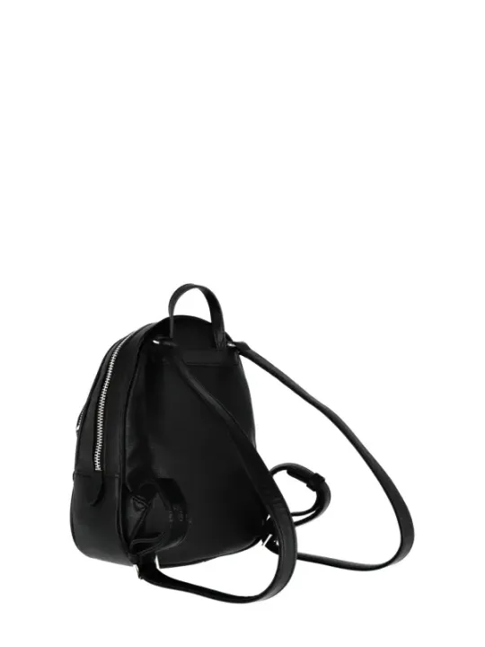Schwarzer Guess Leder Reise Rucksack