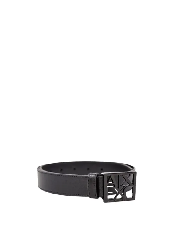 "Armani Exchange Gürtel im Sale | Armani Exchange Damenledergürtel Schwarz - Eleganter Herbst/Winter Gürtel aus 100% Leder, 100 cm online kaufen"|Planet-Deluxe