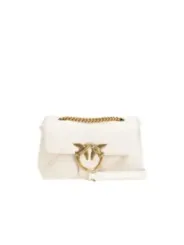"Pinko Einzelstücke & Seltenheiten im Sale | Pinko Damen Umhängetasche - Exklusive Beige Ledertasche für Frühling/Sommer mit Hakenverschluss und Innentaschen - 100% Leder online kaufen"|Planet-Deluxe