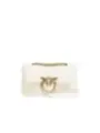 "Pinko Einzelstücke & Seltenheiten im Sale | Pinko Damen Umhängetasche - Exklusive Beige Ledertasche für Frühling/Sommer mit Hakenverschluss und Innentaschen - 100% Leder online kaufen"|Planet-Deluxe