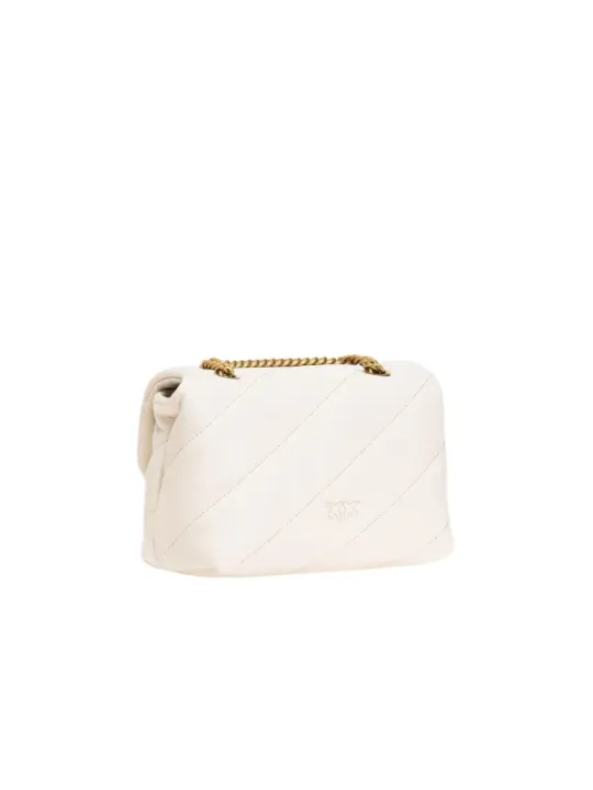 "Pinko Einzelstücke & Seltenheiten im Sale | Pinko Damen Umhängetasche - Exklusive Beige Ledertasche für Frühling/Sommer mit Hakenverschluss und Innentaschen - 100% Leder online kaufen"|Planet-Deluxe