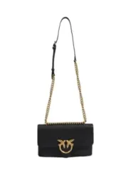 "Pinko Einzelstücke & Seltenheiten im Sale | Pinko Herbst/Winter Umhängetasche Schwarz - Elegante Einfarbige Ledertasche mit Clipverschluss für Damen online kaufen"|Planet-Deluxe