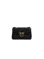 "Pinko Einzelstücke & Seltenheiten im Sale | Pinko Damen Umhängetasche aus Leder in Schwarz - Herbst/Winter Kollektion - Exklusives Unikat online kaufen"|Planet-Deluxe
