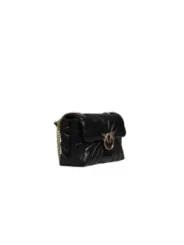 "Pinko Einzelstücke & Seltenheiten im Sale | Pinko Damen Umhängetasche aus Leder in Schwarz - Herbst/Winter Kollektion - Exklusives Unikat online kaufen"|Planet-Deluxe