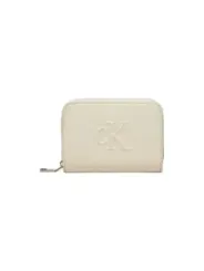 "Calvin Klein Jeans Geldbörsen im Sale | Calvin Klein Jeans Damen Portmonee Beige - Herbst/Winter Kollektion - Elegantes Einfarbiges Design mit Reißverschluss online kaufen"|Planet-Deluxe