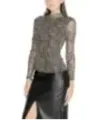"Only Blusen im Sale | Leopard Langarm Damenbluse Schwarz Herbst Winter online kaufen"|Planet-Deluxe