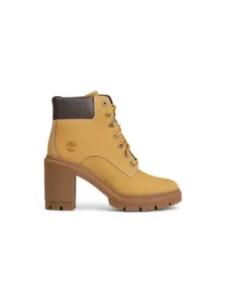 Beige Timberland Damenstiefel aus Leder für Herbst/Winter