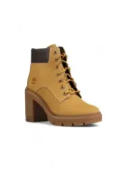 Beige Timberland Damenstiefel aus Leder für Herbst/Winter