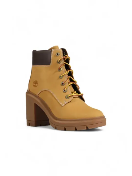 Beige Timberland Damenstiefel aus Leder für Herbst/Winter Beige Timberland Damenstiefel aus Leder für Herbst/Winter