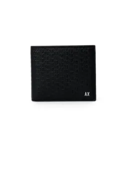 "Armani Exchange Herrenlederbrieftasche Schwarz – Elegant & Stilvol