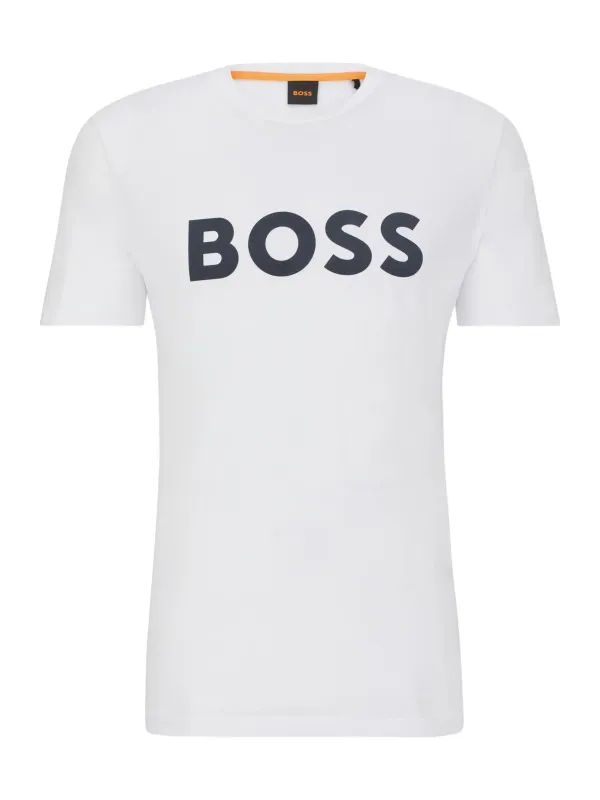 "Boss T-Shirts im Sale | Boss Herbst T-Shirt Weiß mit Druck 100% Baumwolle online kaufen"|Planet-Deluxe "Boss T-Shirts im Sale | Boss Herbst T-Shirt Weiß mit Druck 100% Baumwolle online kaufen"|Planet-Deluxe