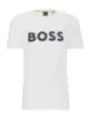 "Boss T-Shirts im Sale | Boss Herbst T-Shirt Weiß mit Druck 100% Baumwolle online kaufen"|Planet-Deluxe