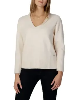 Cremefarbener Pepe Jeans V-Pullover