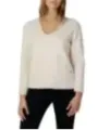 Cremefarbener Pepe Jeans V-Pullover