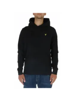 "Stylischer Lyle & Scott Herren Fleece Hoodie in Schwarz"