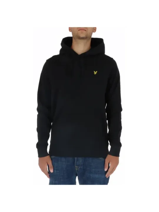 "Lyle & Scott Sweatshirts im Sale | Lyle Scott Herren Fleece Kapuzenpullover Schwarz online kaufen"|Planet-Deluxe